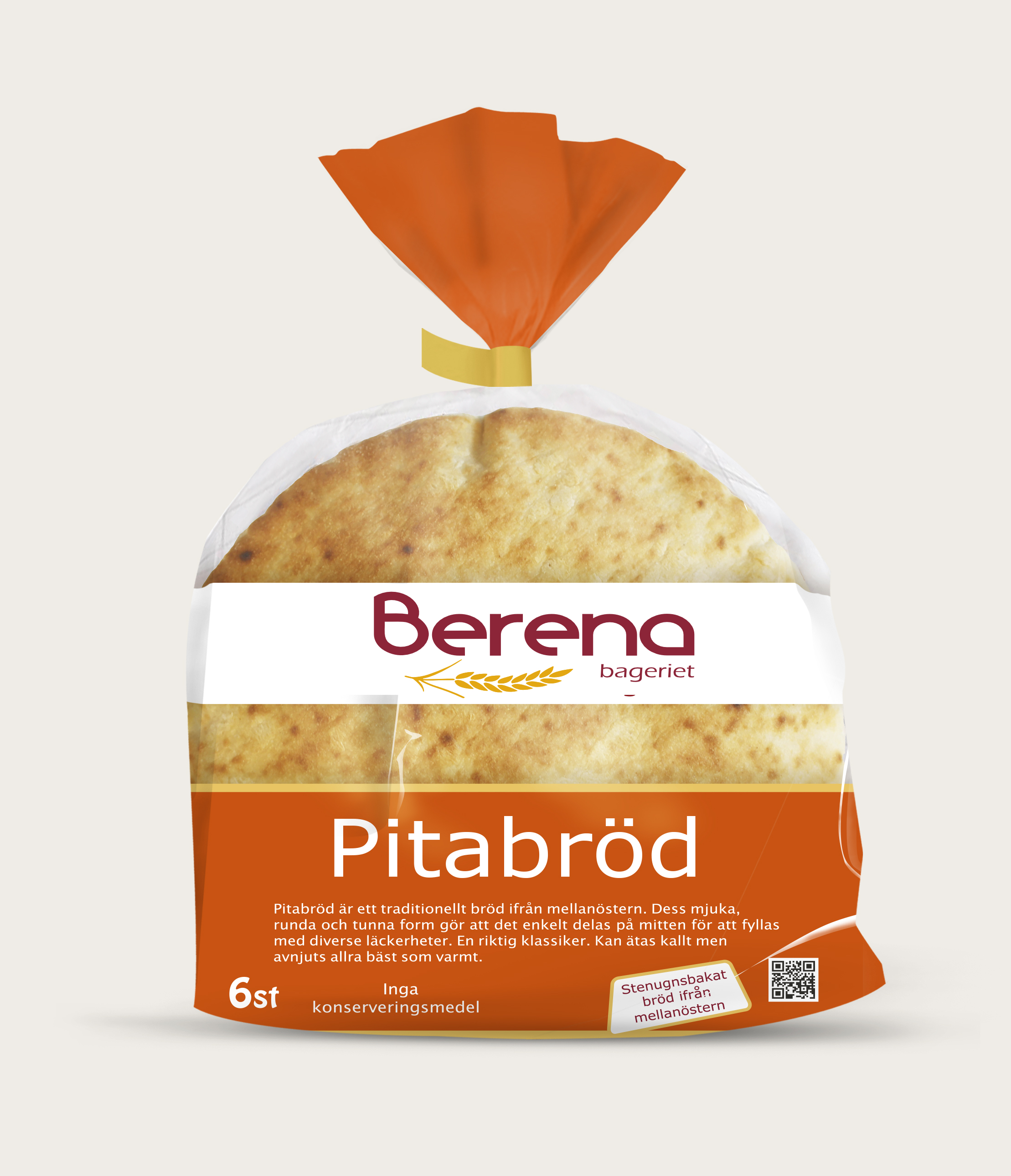 Pitabröd Vetemjöl Berena Bröd